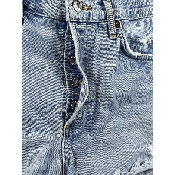 AGOLDE Shorts Womens Sz 26 Parker Cutoff Distressed Designer Denim Daisy Duke - Picture 8 of 13